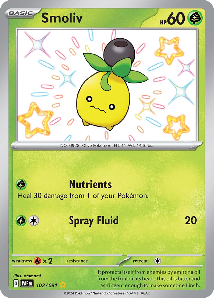 Smoliv (102/091) [Scarlet & Violet: Paldean Fates] | GnG Games