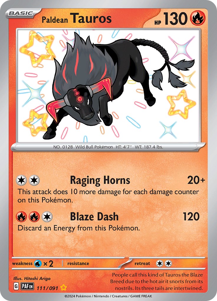 Paldean Tauros (111/091) [Scarlet & Violet: Paldean Fates] | GnG Games