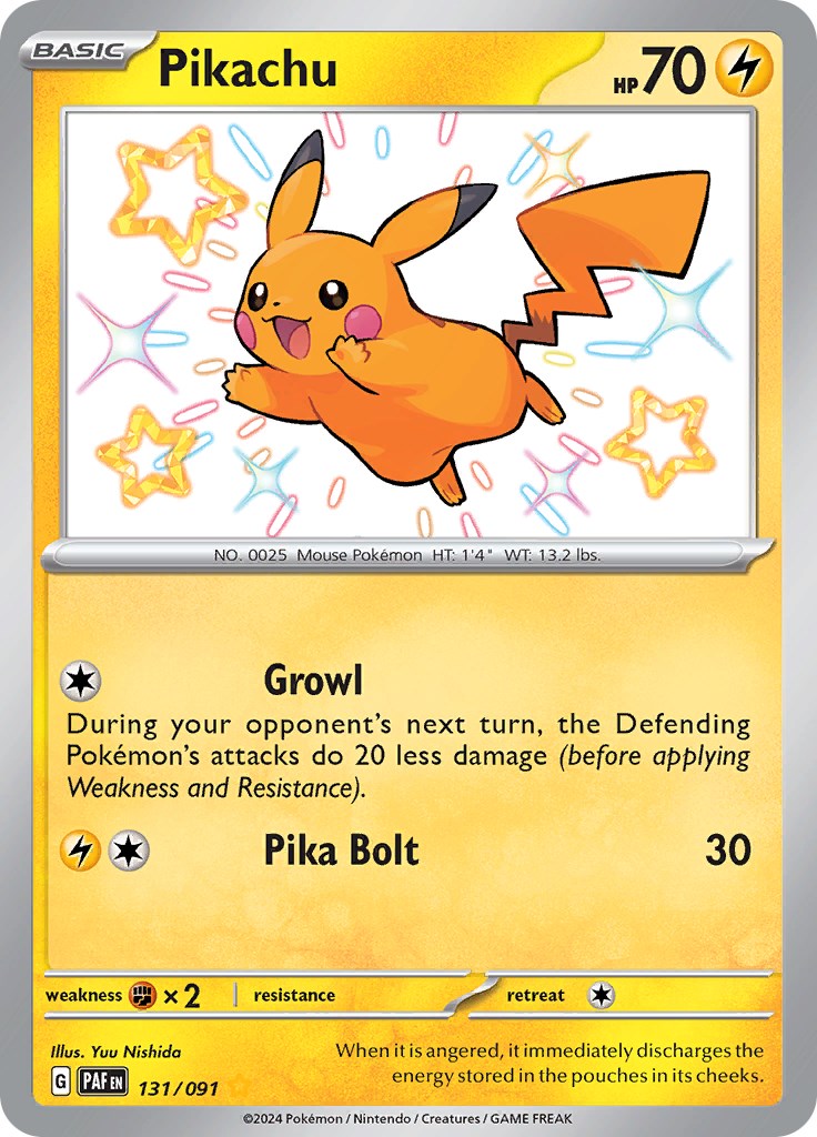 Pikachu (131/091) [Scarlet & Violet: Paldean Fates] | GnG Games