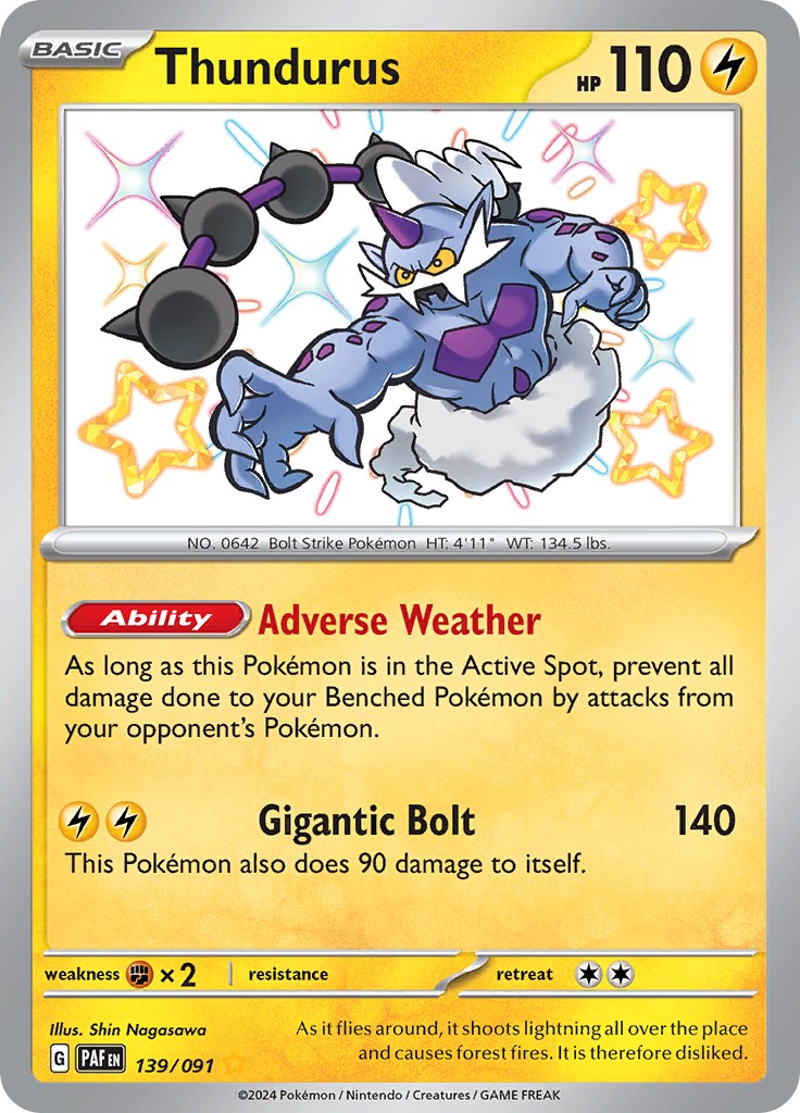 Thundurus (139/091) [Scarlet & Violet: Paldean Fates] | GnG Games