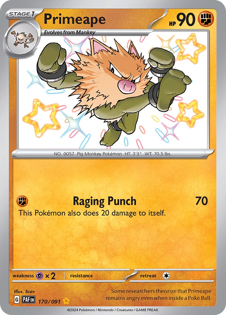 Primeape (170/091) [Scarlet & Violet: Paldean Fates] | GnG Games