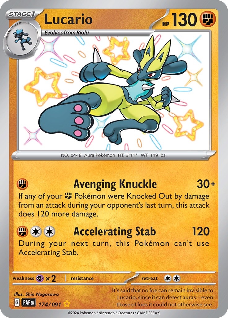 Lucario (174/091) [Scarlet & Violet: Paldean Fates] | GnG Games