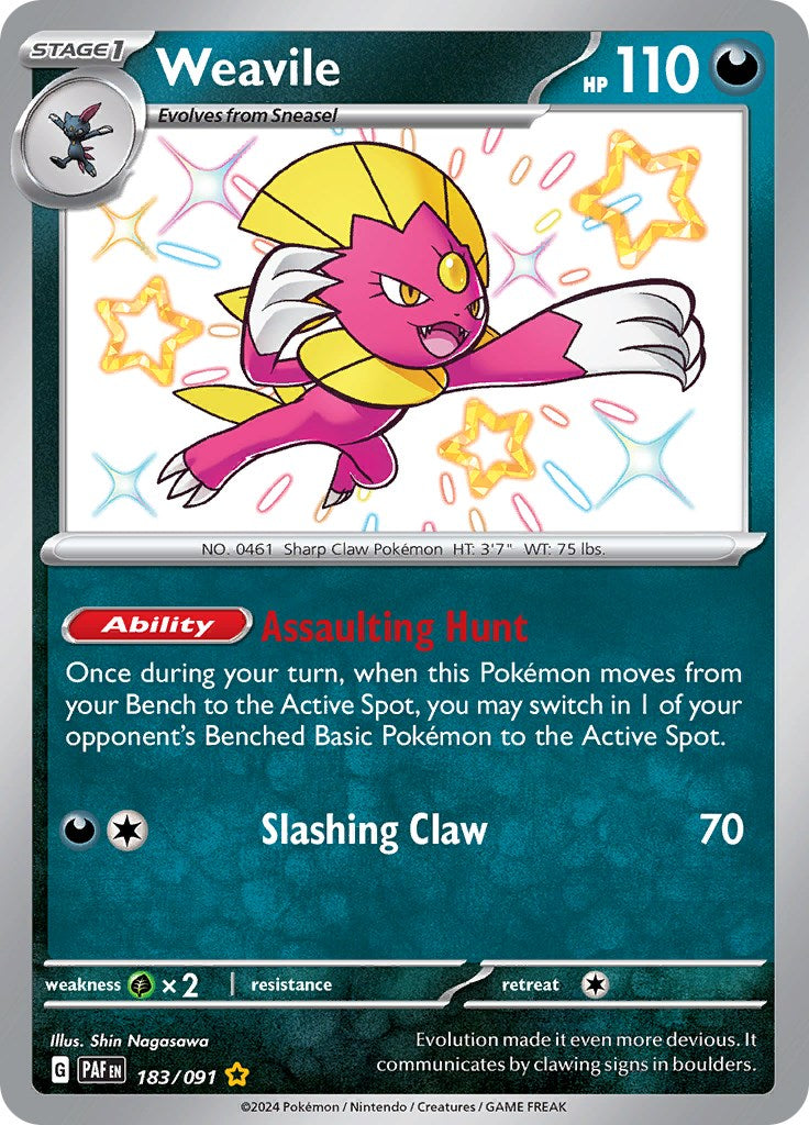 Weavile (183/091) [Scarlet & Violet: Paldean Fates] | GnG Games