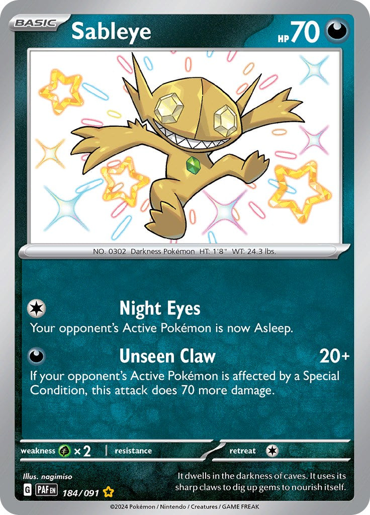 Sableye (184/091) [Scarlet & Violet: Paldean Fates] | GnG Games