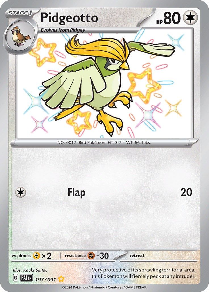 Pidgeotto (197/091) [Scarlet & Violet: Paldean Fates] | GnG Games