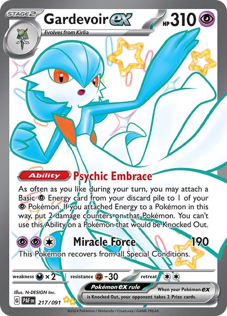 Gardevoir ex (217/091) [Scarlet & Violet: Paldean Fates] | GnG Games