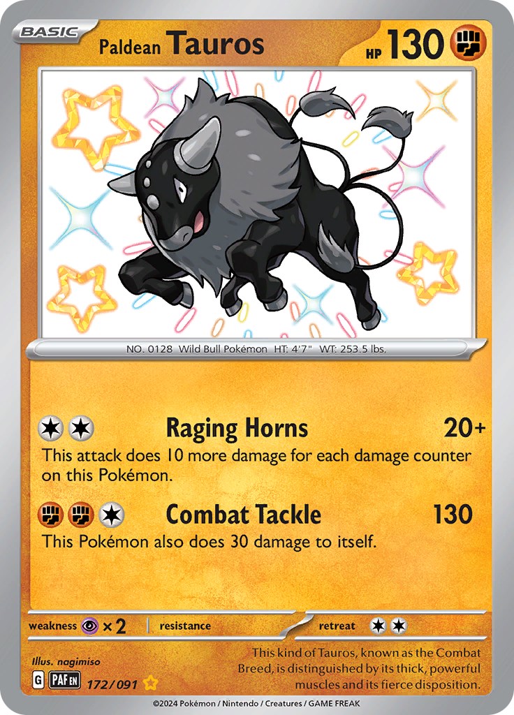 Paldean Tauros (172/091) [Scarlet & Violet: Paldean Fates] | GnG Games