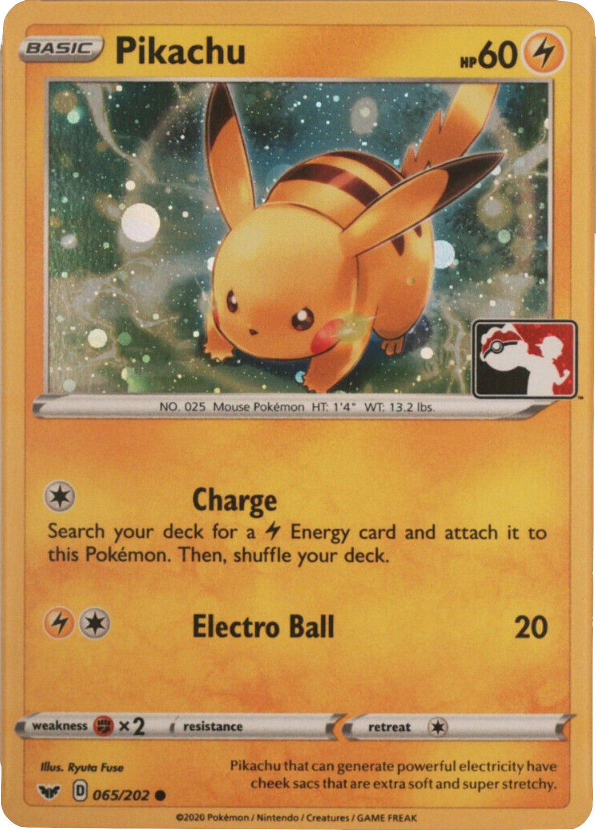 Pikachu (065/202) (Cosmos Holo) [League & Championship Cards] | GnG Games