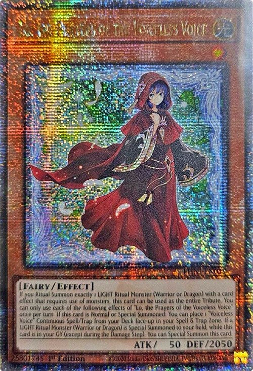 Lo, the Prayers of the Voiceless Voice [PHNI-EN019] Quarter Century Secret Rare | GnG Games