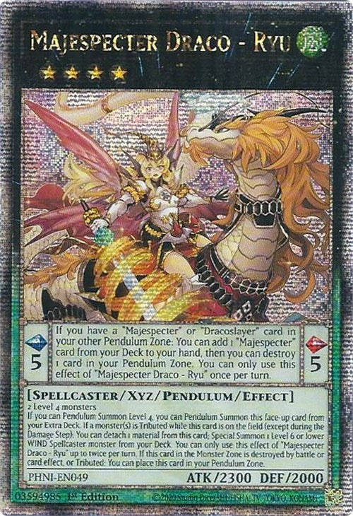 Majespecter Draco - Ryu [PHNI-EN049] Quarter Century Secret Rare | GnG Games
