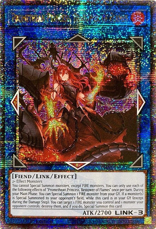 Promethean Princess, Bestower of Flames [PHNI-EN052] Quarter Century Secret Rare | GnG Games