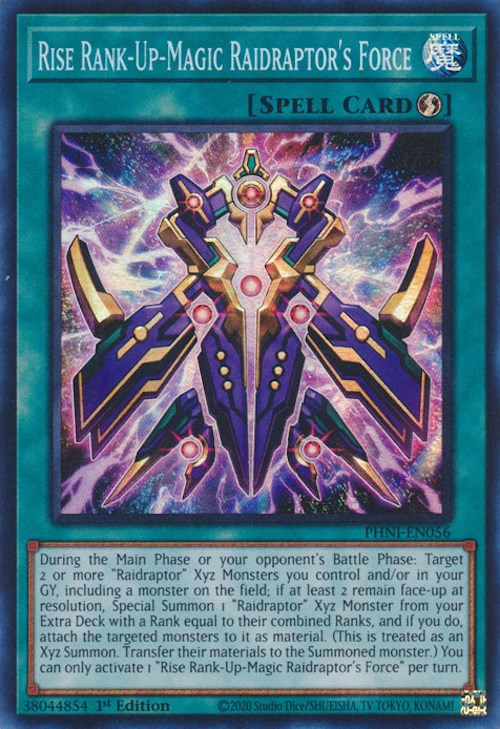 Rise Rank-Up-Magic Raidraptor's Force [PHNI-EN056] Super Rare | GnG Games