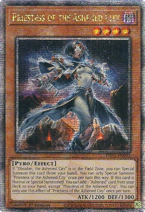 Priestess of the Ashened City [PHNI-EN093] Quarter Century Secret Rare | GnG Games