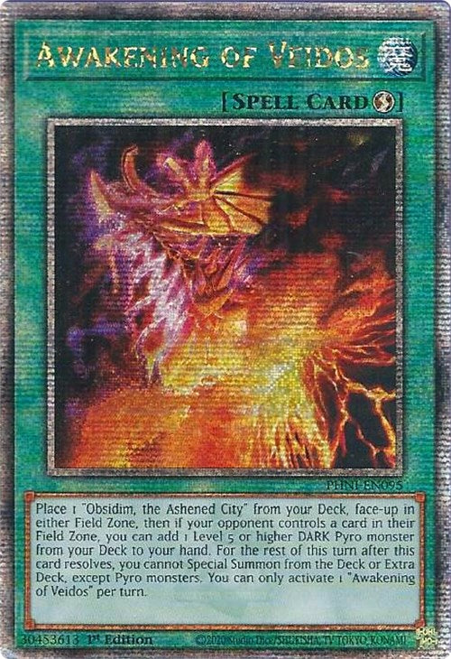 Awakening of Veidos [PHNI-EN095] Quarter Century Secret Rare | GnG Games