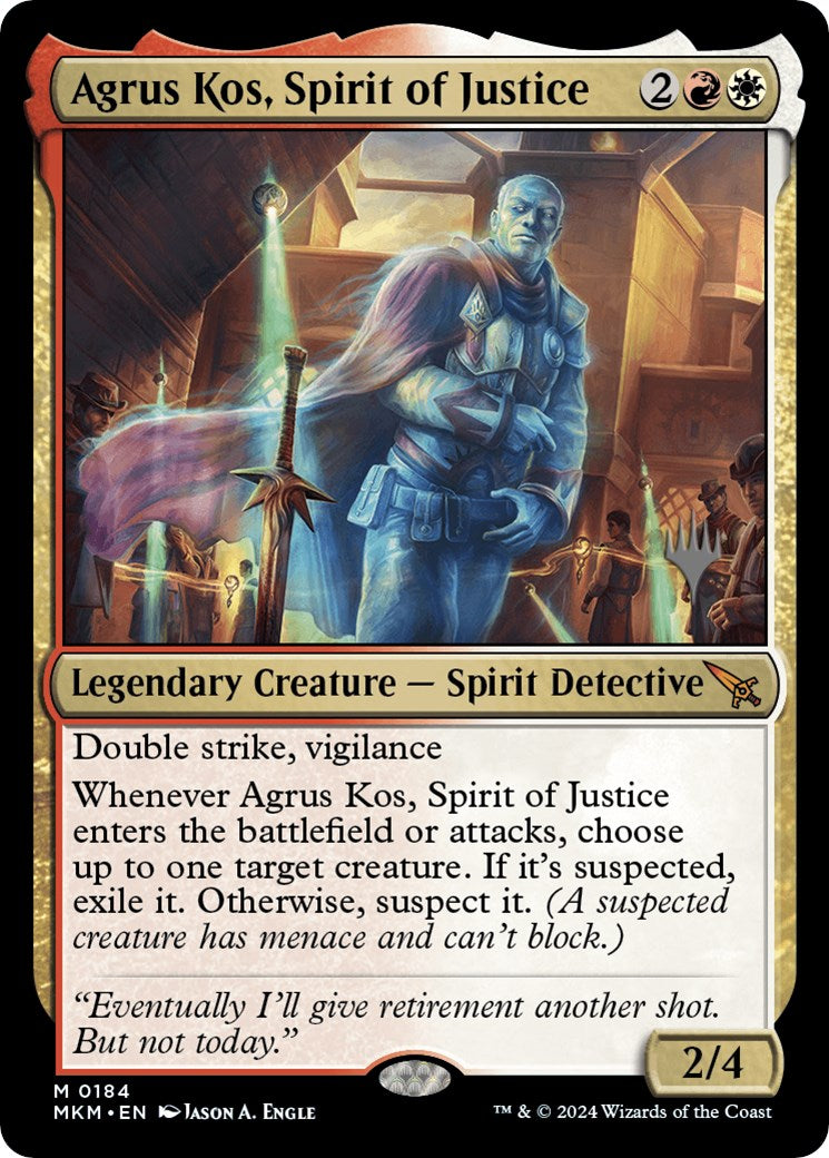 Agrus Kos, Spirit of Justice (Promo Pack) [Murders at Karlov Manor Promos] | GnG Games