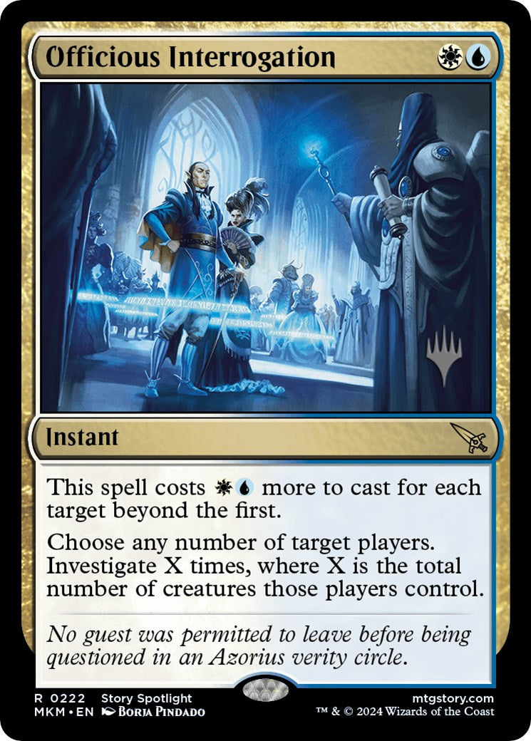 Officious Interrogation (Promo Pack) [Murders at Karlov Manor Promos] | GnG Games
