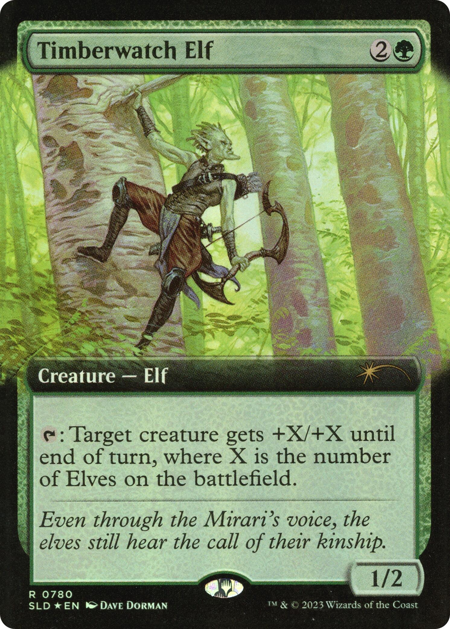 Timberwatch Elf (Extended Art) [Secret Lair Drop Series] | GnG Games