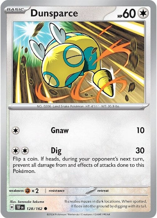 Dunsparce (128/162) [Scarlet & Violet: Temporal Forces] | GnG Games