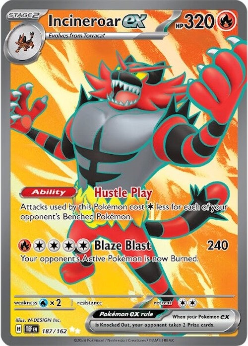 Incineroar ex (187/162) [Scarlet & Violet: Temporal Forces] | GnG Games