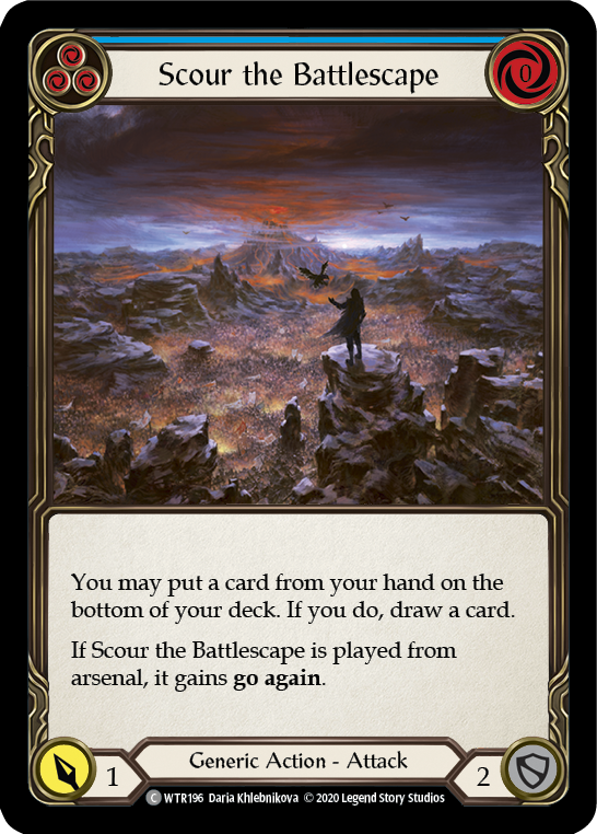 Scour the Battlescape (Blue) [U-WTR196] (Welcome to Rathe Unlimited)  Unlimited Normal | GnG Games