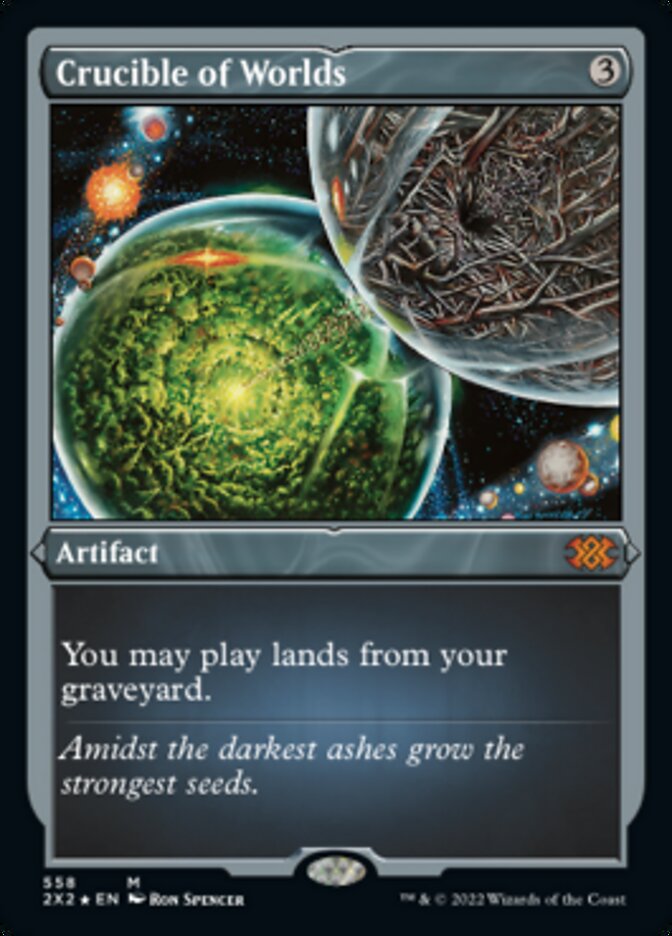 Crucible of Worlds (Foil Etched) [Double Masters 2022] | GnG Games