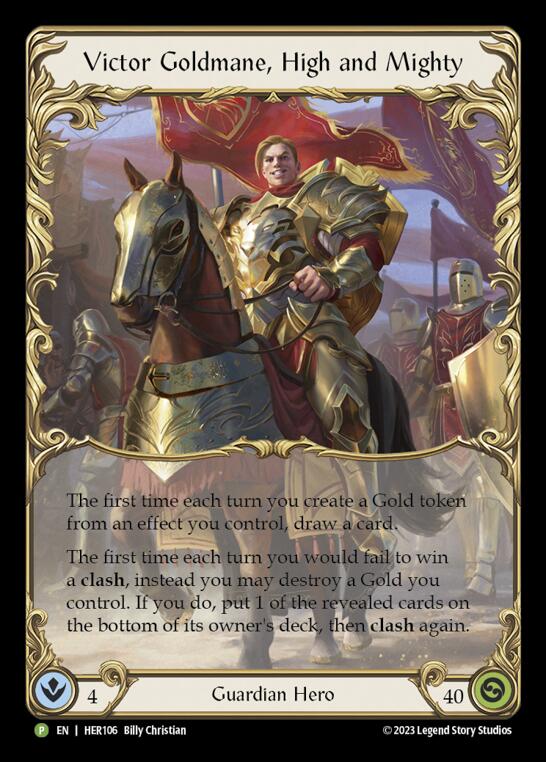 Victor Goldmane, High and Mighty [HER106] (Promo)  Rainbow Foil | GnG Games