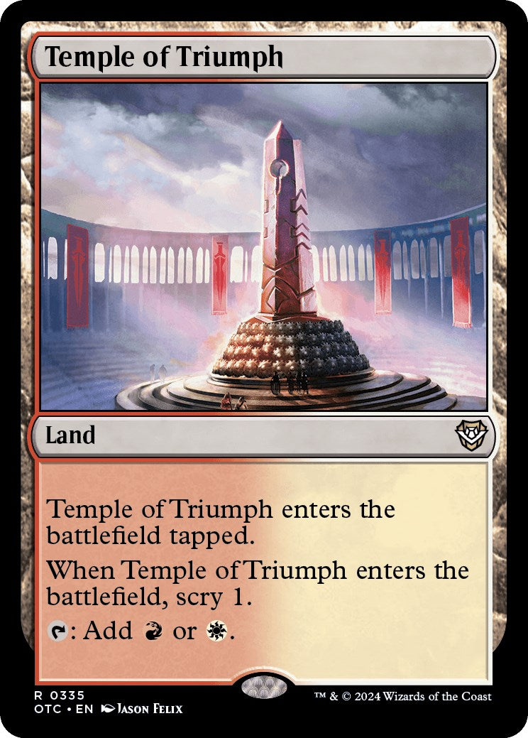 Temple of Triumph [Outlaws of Thunder Junction Commander] | GnG Games