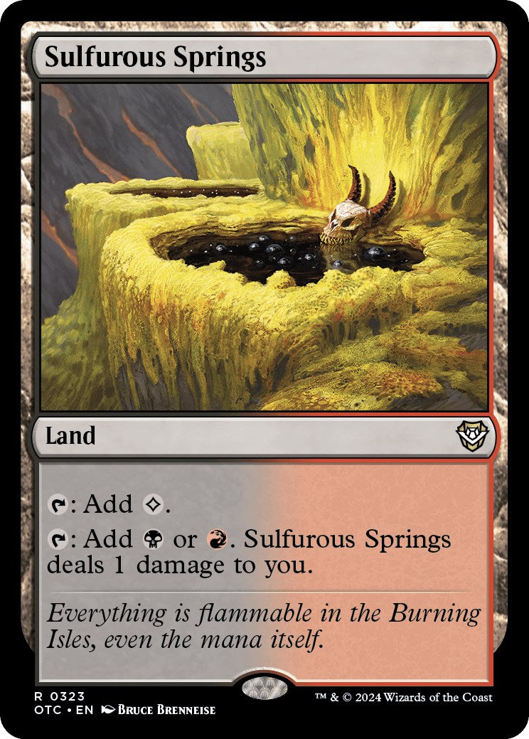 Sulfurous Springs [Outlaws of Thunder Junction Commander] | GnG Games