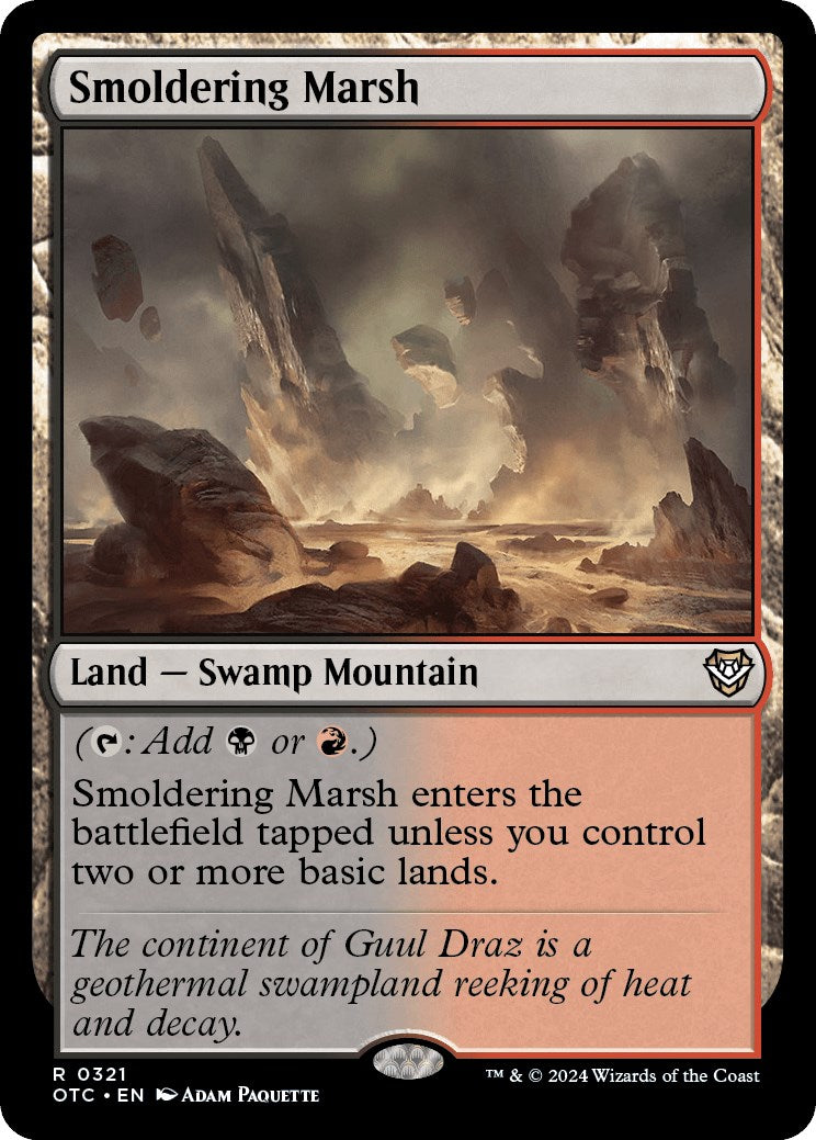 Smoldering Marsh [Outlaws of Thunder Junction Commander] | GnG Games