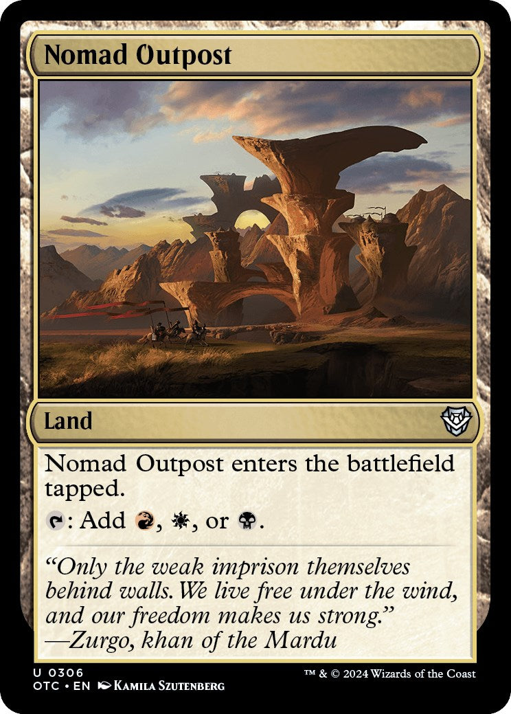 Nomad Outpost [Outlaws of Thunder Junction Commander] | GnG Games