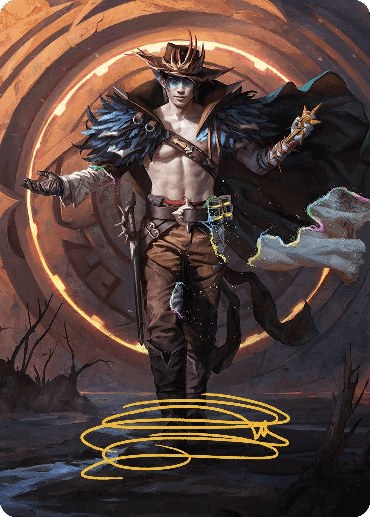Oko, the Ringleader Art Card (29/54) (Gold-Stamped Signature) [Outlaws of Thunder Junction Art Series] | GnG Games