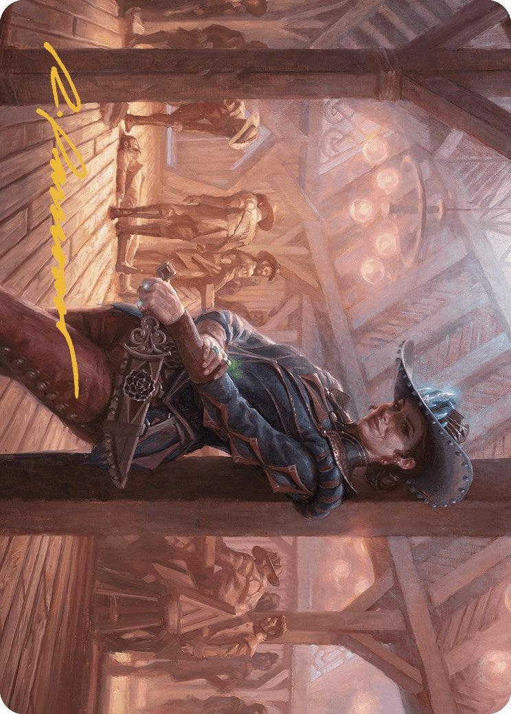 Marchesa, Dealer of Death Art Card (Gold-Stamped Signature) [Outlaws of Thunder Junction Art Series] | GnG Games