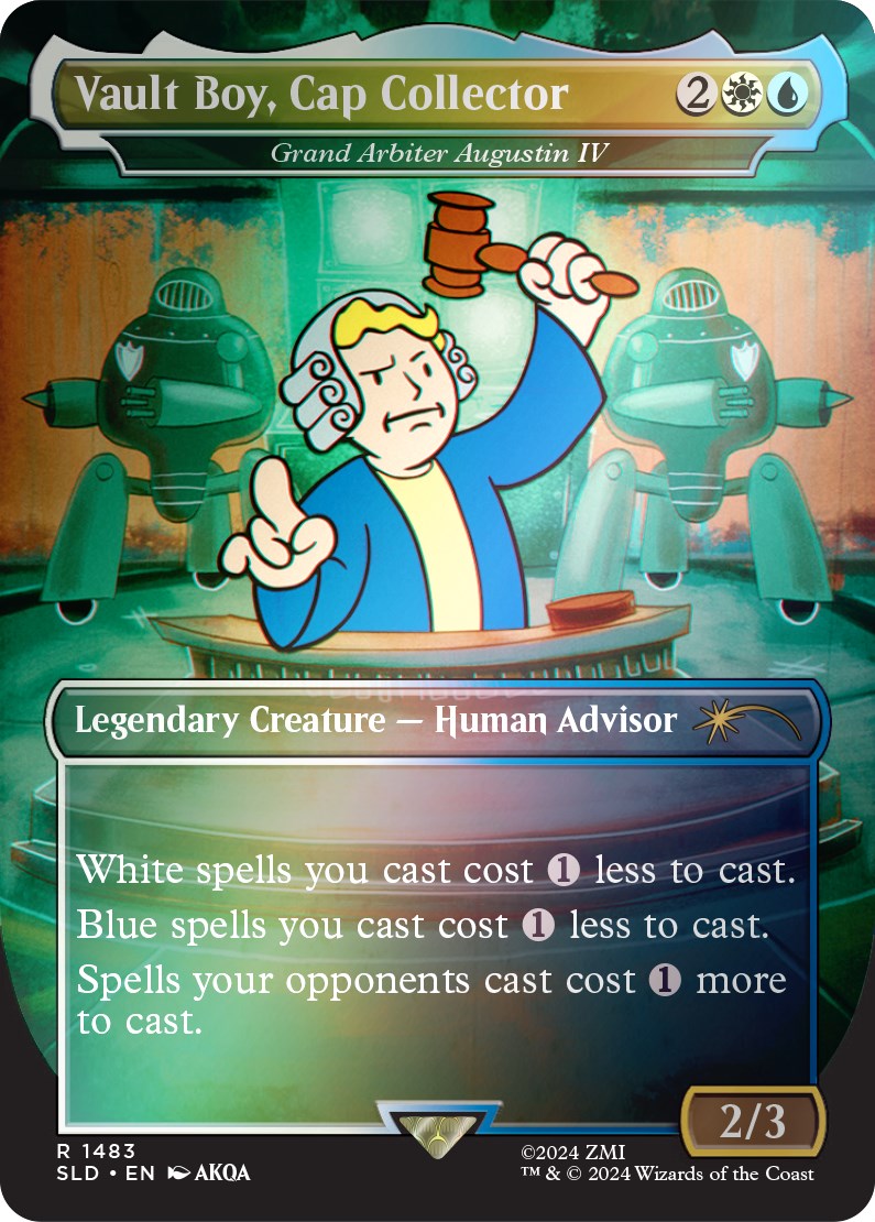 Vault Boy, Cap Collector - Grand Arbiter Augustin IV (Rainbow Foil) [Secret Lair Drop Series] | GnG Games