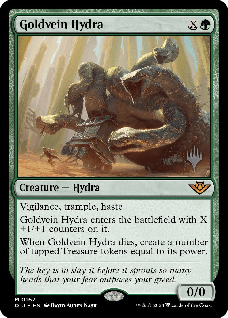 Goldvein Hydra (Promo Pack) [Outlaws of Thunder Junction Promos] | GnG Games