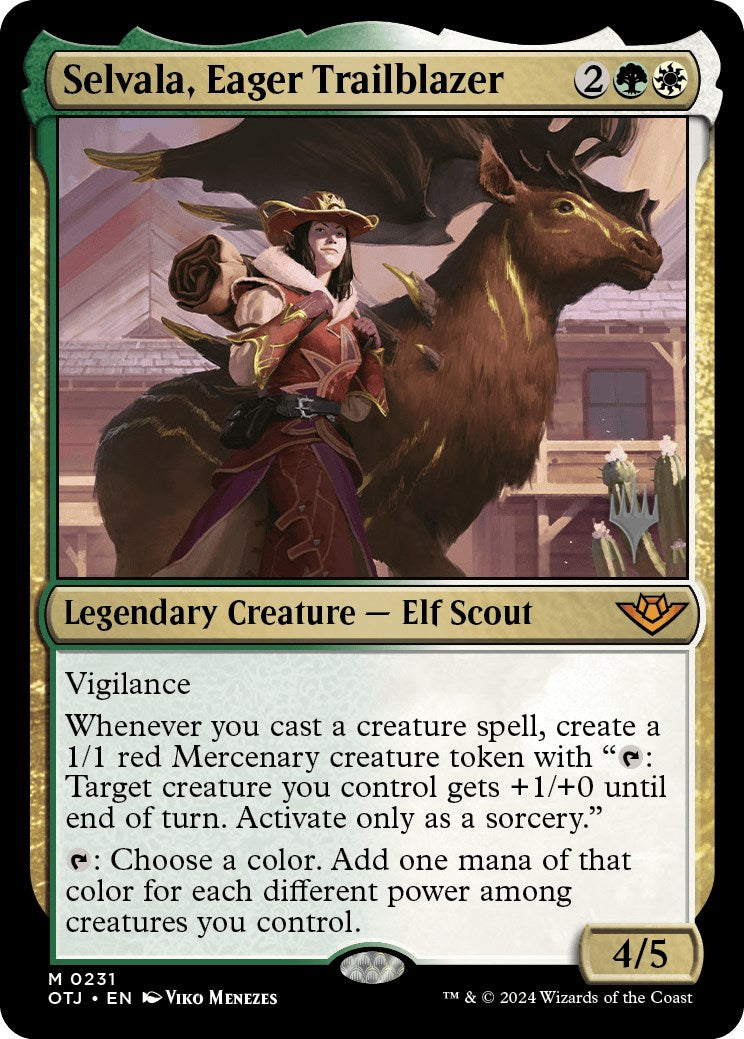 Selvala, Eager Trailblazer (Promo Pack) [Outlaws of Thunder Junction Promos] | GnG Games