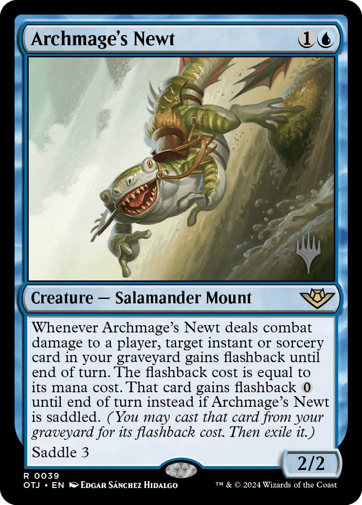 Archmage's Newt (Promo Pack) [Outlaws of Thunder Junction Promos] | GnG Games