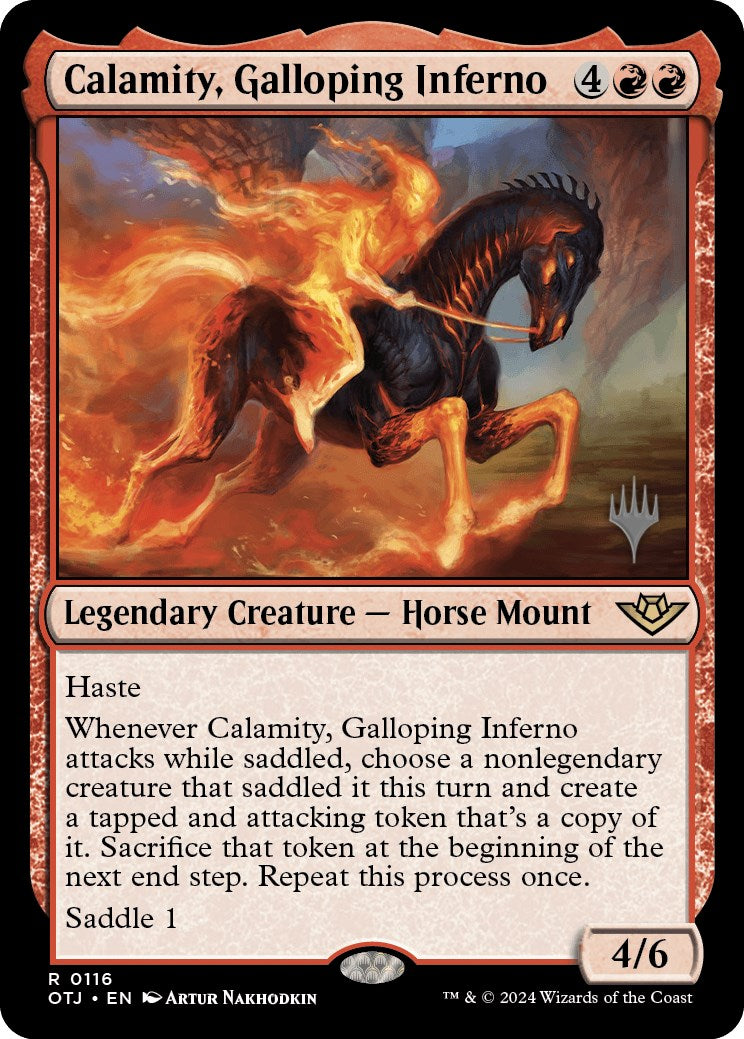 Calamity, Galloping Inferno (Promo Pack) [Outlaws of Thunder Junction Promos] | GnG Games