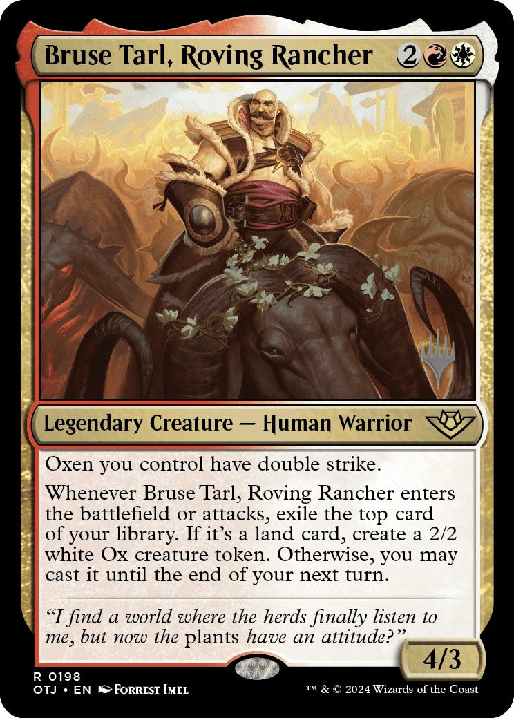 Bruse Tarl, Roving Rancher (Promo Pack) [Outlaws of Thunder Junction Promos] | GnG Games