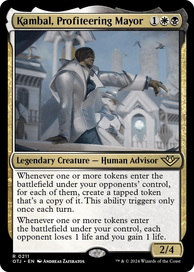 Kambal, Profiteering Mayor (Promo Pack) [Outlaws of Thunder Junction Promos] | GnG Games