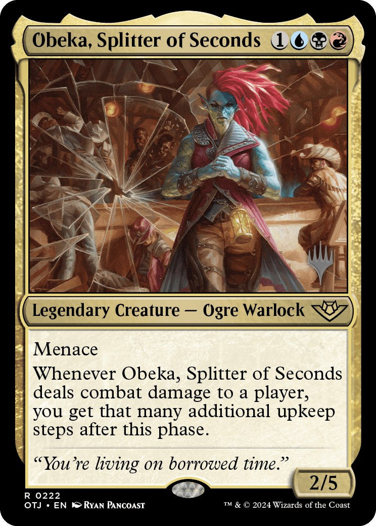 Obeka, Splitter of Seconds (Promo Pack) [Outlaws of Thunder Junction Promos] | GnG Games