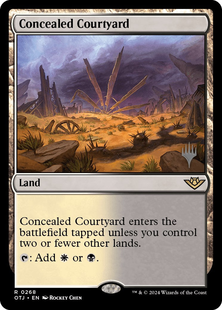 Concealed Courtyard (Promo Pack) [Outlaws of Thunder Junction Promos] | GnG Games
