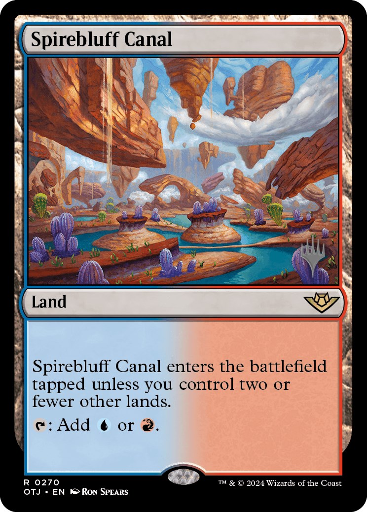 Spirebluff Canal (Promo Pack) [Outlaws of Thunder Junction Promos] | GnG Games