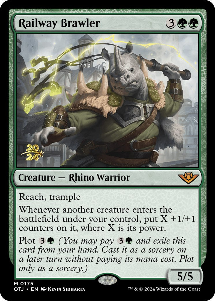 Railway Brawler [Outlaws of Thunder Junction Prerelease Promos] | GnG Games