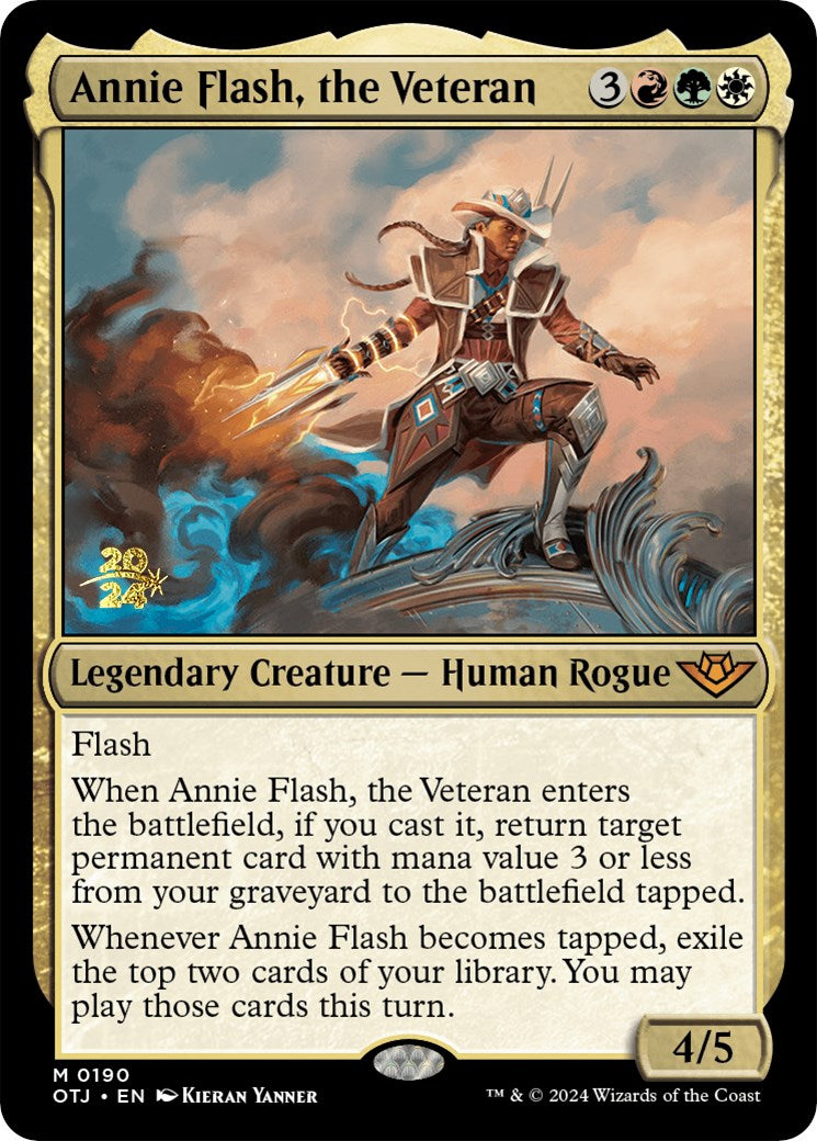 Annie Flash, the Veteran [Outlaws of Thunder Junction Prerelease Promos] | GnG Games