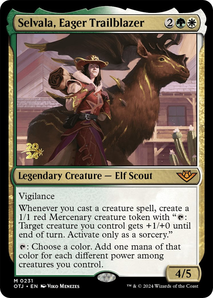 Selvala, Eager Trailblazer [Outlaws of Thunder Junction Prerelease Promos] | GnG Games