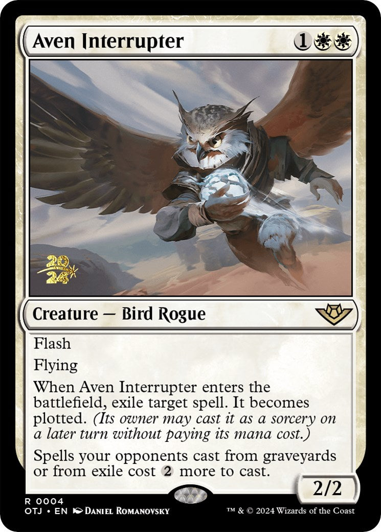 Aven Interrupter [Outlaws of Thunder Junction Prerelease Promos] | GnG Games