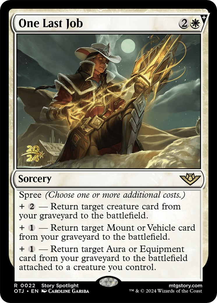 One Last Job [Outlaws of Thunder Junction Prerelease Promos] | GnG Games