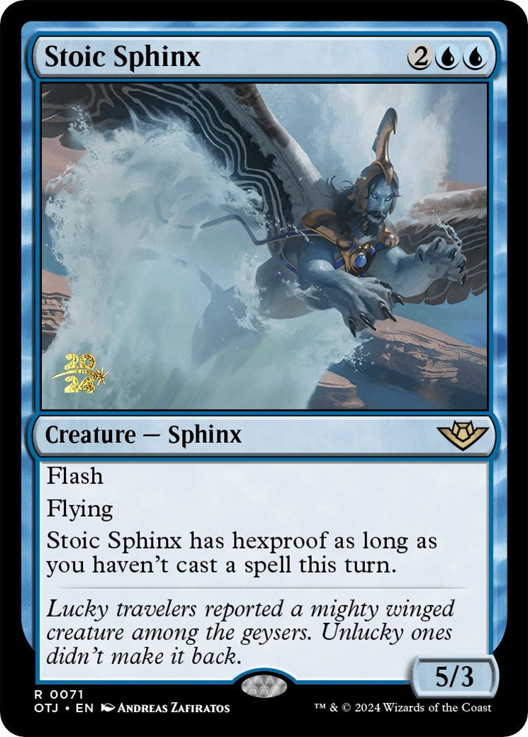 Stoic Sphinx [Outlaws of Thunder Junction Prerelease Promos] | GnG Games