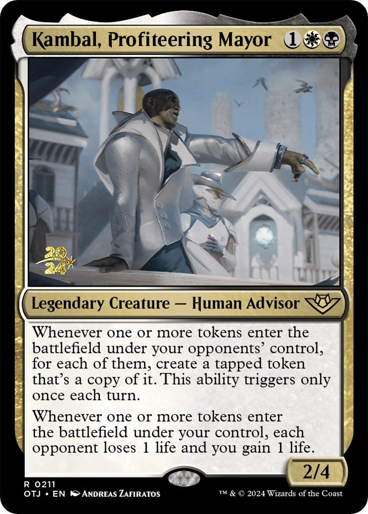 Kambal, Profiteering Mayor [Outlaws of Thunder Junction Prerelease Promos] | GnG Games