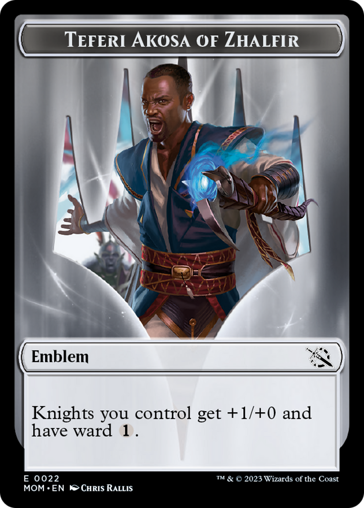 Teferi Akosa of Zhalfir Emblem [March of the Machine Tokens] | GnG Games